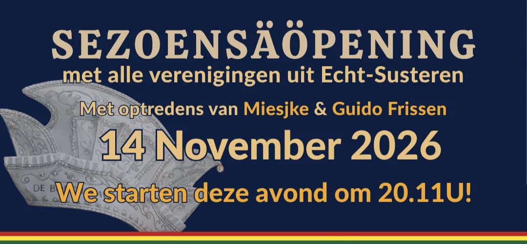 Sezoensäöpening gemeente Echt-Susteren